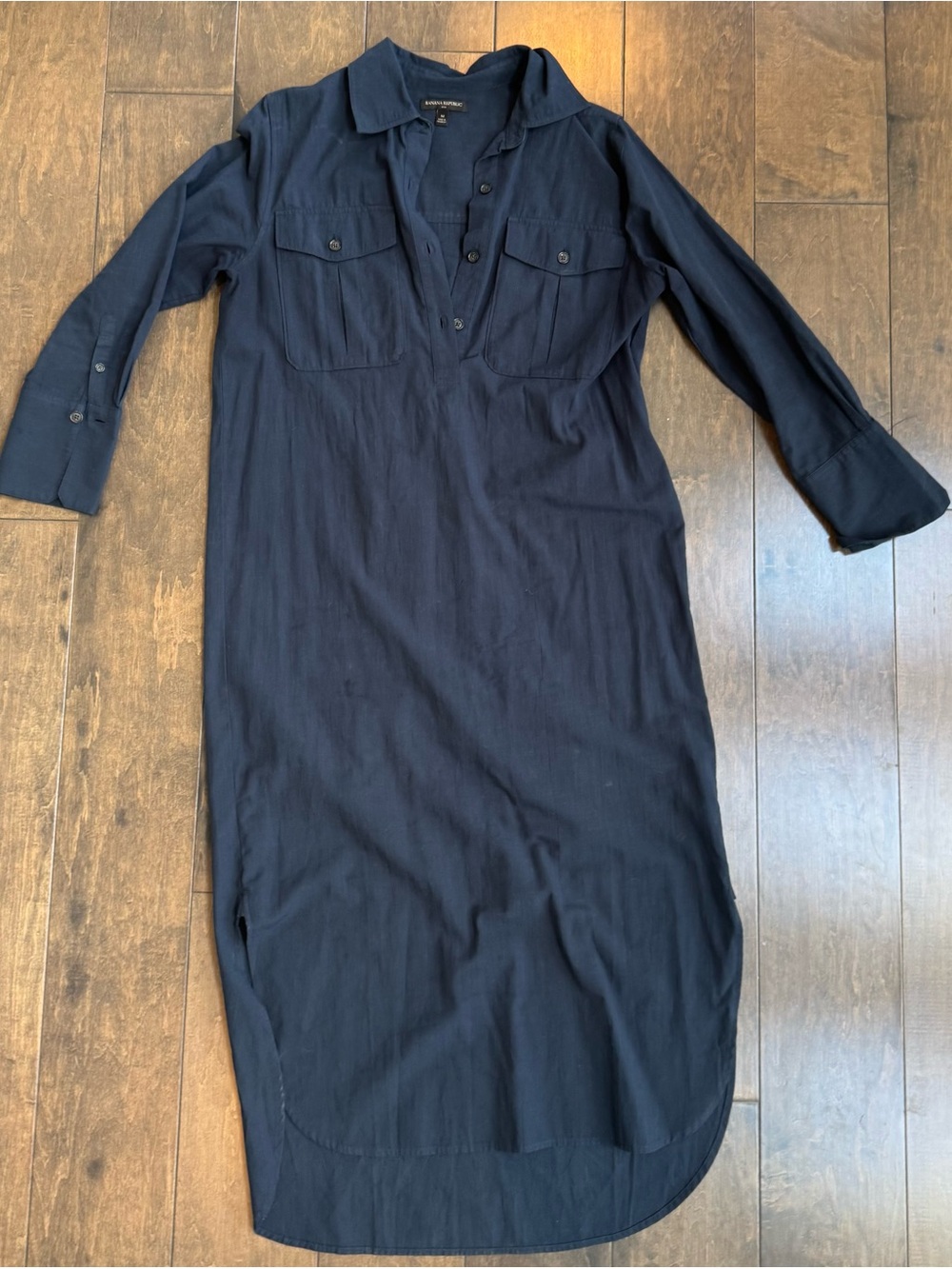 Banana Republic Dark Navy Shirt Dress - Medium